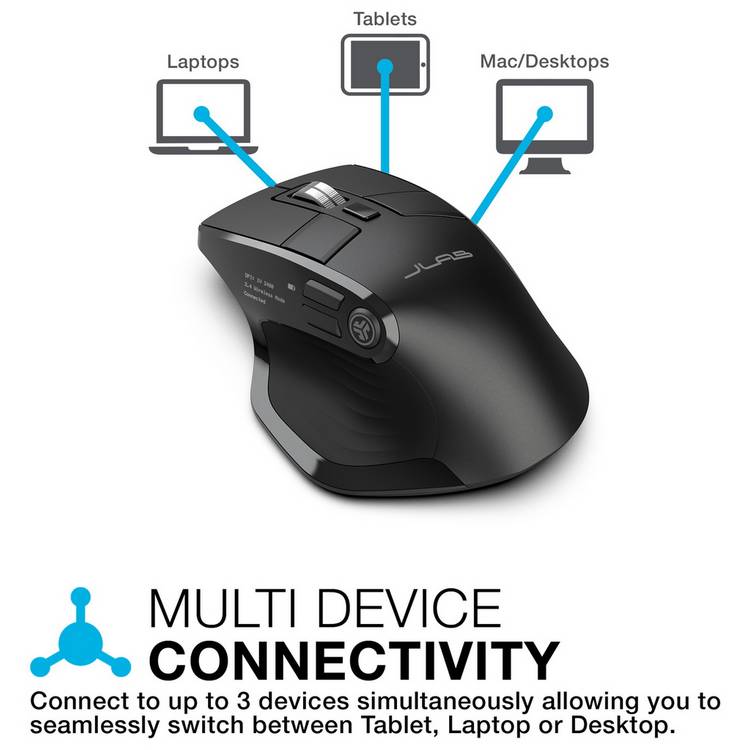 JLab Epic wireless ergonomic mouse black - British product