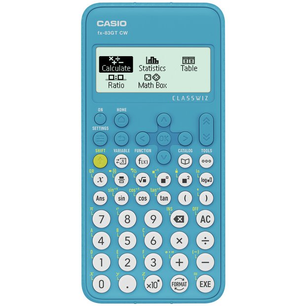 Casio FX-83GTCW blue scientific calculator - British product