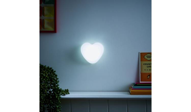 Glow heart silicone LED night light for kids - British product