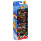 Hot Wheels 5-pack diecast cars vehicle assortment (British brand)