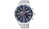 Citizen Eco-Drive chronograph watch blue dial stainless steel, imported from the UK