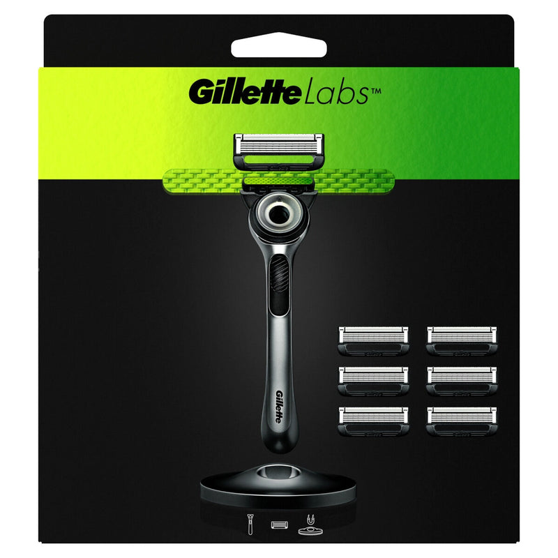 Gillette razor system 7 blades handle stand, imported from the UK