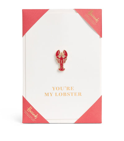 Harrods Harrods Lobster Pin Badge Greeting Card- Buy online at McGrocer