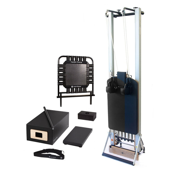 Merrithew SPX Reformer Package with Vertical Stand and Cardio Tramp - British product