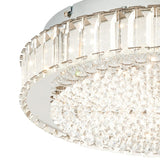 Eglo Balparda chrome crystal ceiling light 605mm, UK version