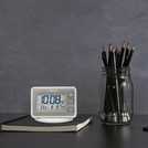 Seiko LCD alarm clock with calendar and temperature display (British brand)