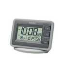 Seiko LCD alarm clock with calendar and temperature display (British brand)