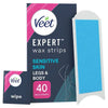 Veet Expert Wax Strips Sensitive Legs Body 40s (British brand)