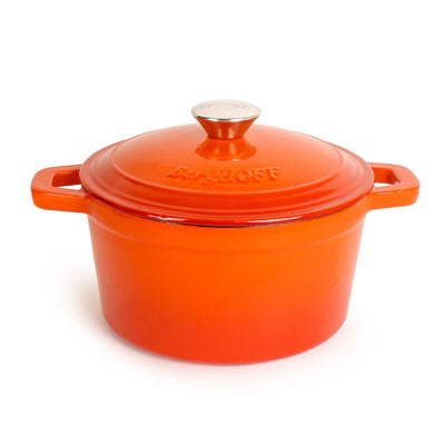 Costco UK BergHOFF Neo Cast Iron Round Stockpot, Orange, 20cm/2.8L- Buy online at McGrocer