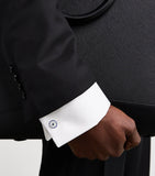 Deakin & Francis sterling silver cufflinks mother-of-pearl sapphire - British product