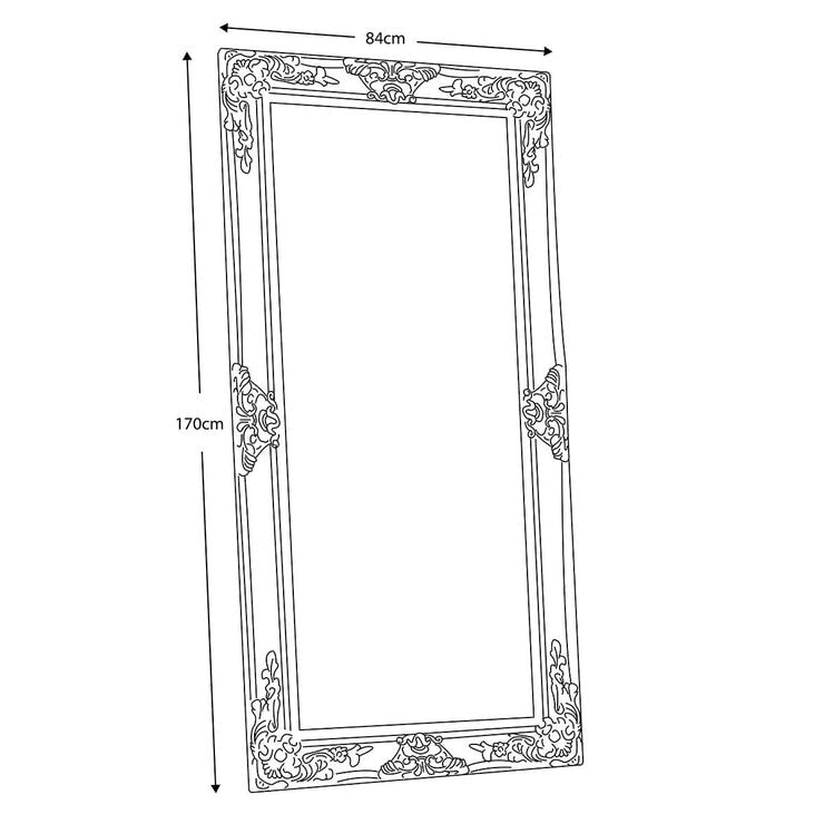 Gallery cream leaner mirror 84 x 170cm, imported from the UK