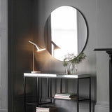 Gallery black round mirror 100cm (British brand)
