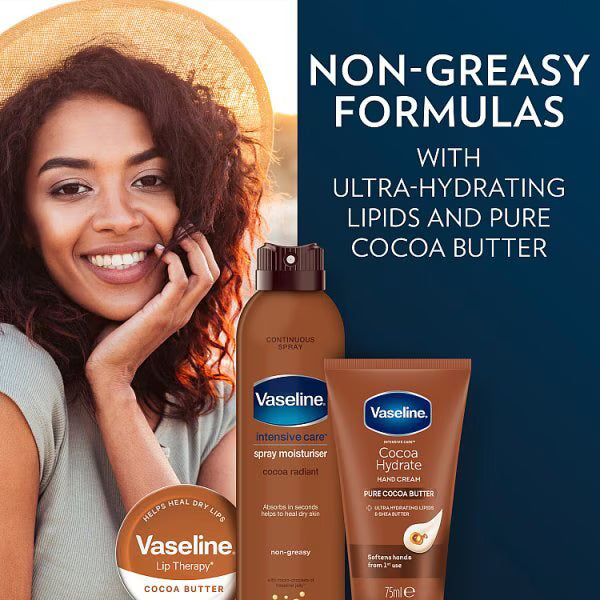 Vaseline Lip Balm Cocoa Butter 20g (British brand)