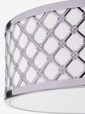 Dar Lighting Silver Civic flush ceiling light, UK version