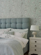 Next Laura Ashley Duck Egg Elderwood Wallpaper 10m Roll- Buy online at McGrocer
