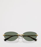 Michael Kors Manchester oval sunglasses with gold accents - British product