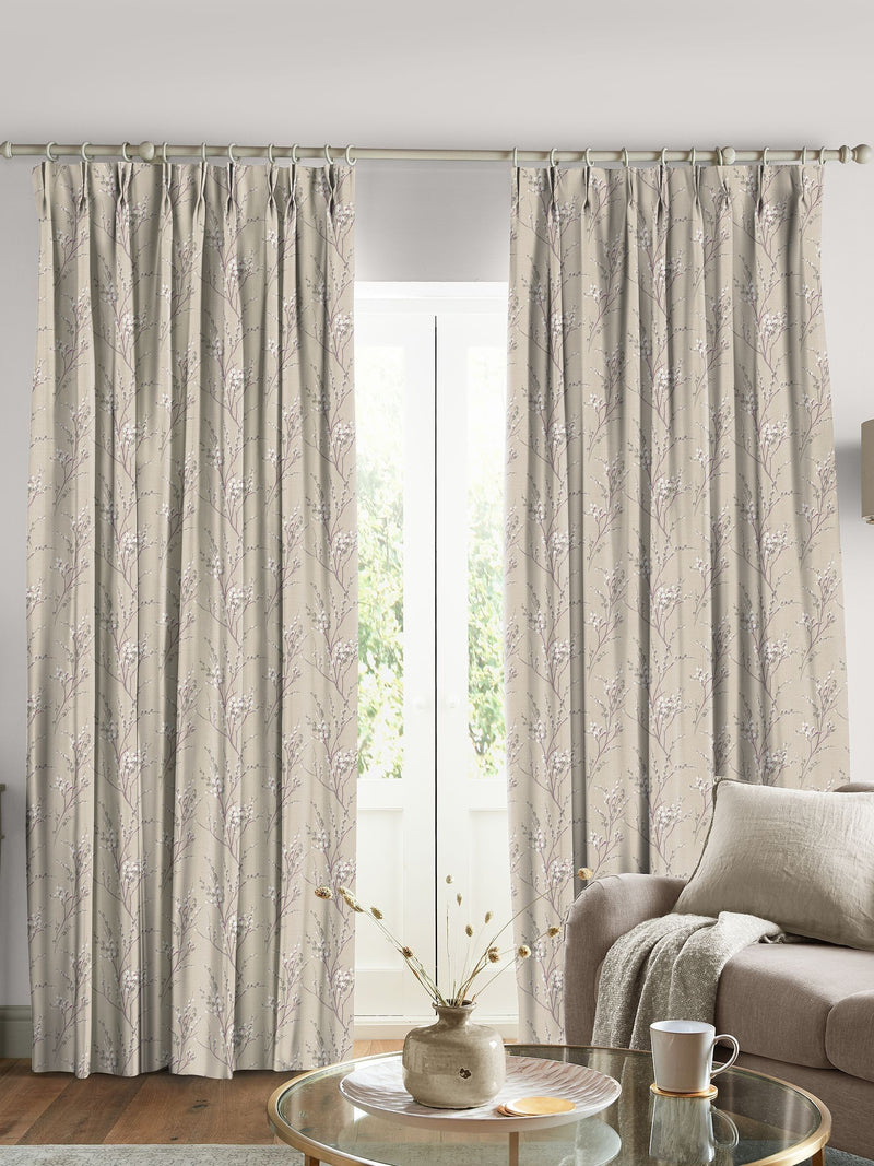 Laura Ashley pussy willow made to measure curtains, imported from the UK
