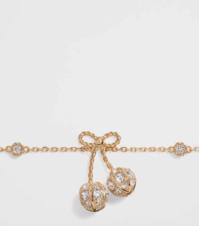 Valentino Garavani Crystal Cherryfic bracelet, UK version