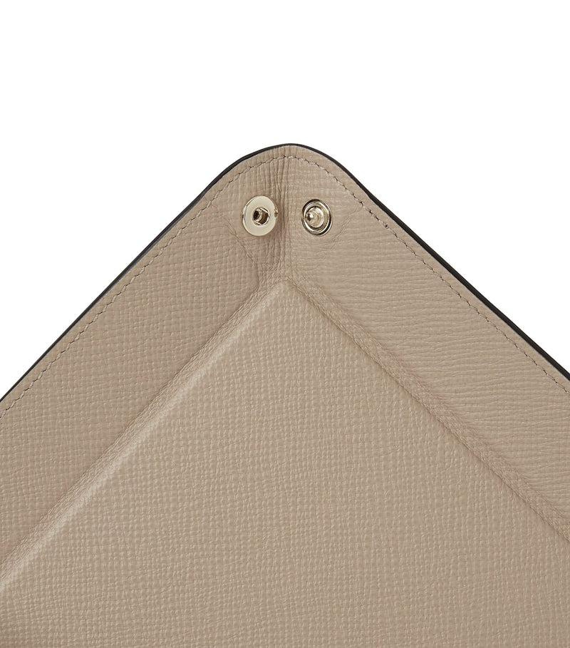 Smythson leather trinket tray small rectangular, UK version