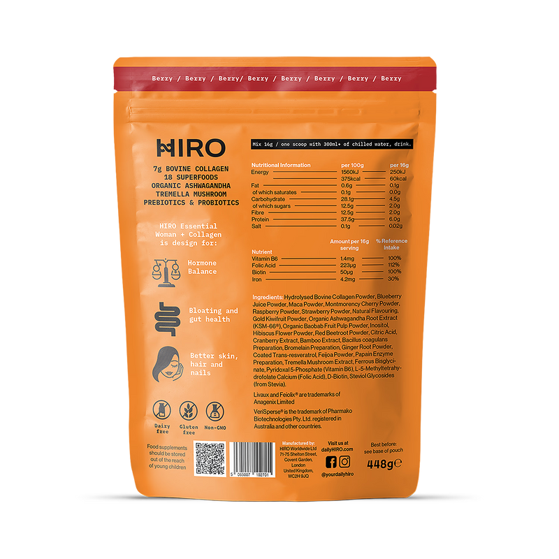 HIRO Woman Superblend with collagen 448g, UK version