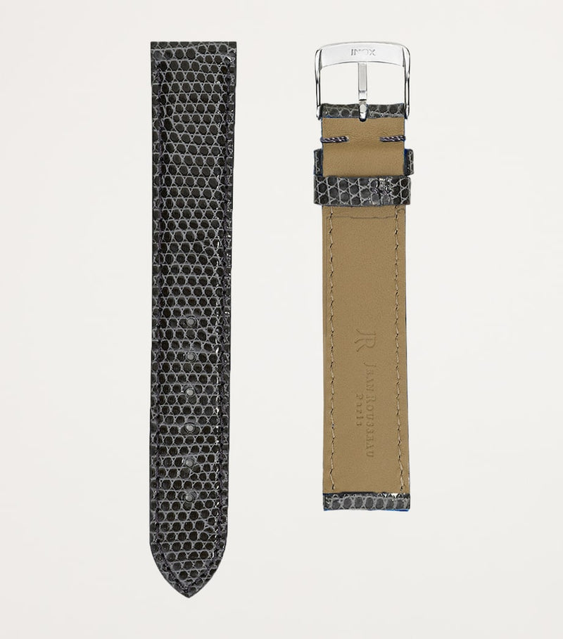 Jean Rousseau lizard-pattern leather watch strap 14mm - British product