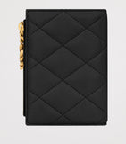 Saint Laurent quilted bifold wallet with YSL monogram (British brand)