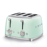 Smeg stovetop kettle and toaster set in light green - British product