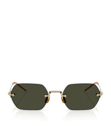 Harrods Oliver Peoples TK-13 Titanium Rectangle Sunglasses- Buy online at McGrocer