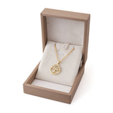 Superdrug Livingandhome Round Tree Pendant Necklace Gold- Buy online at McGrocer
