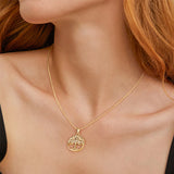 Livingandhome tree pendant necklace cubic zirconia, imported from the UK