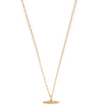 Bleue Burnham recycled gold willow pendant - British product