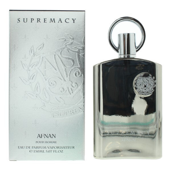 Afnan Supremacy Silver pour homme eau de parfum 150ml, imported from the UK