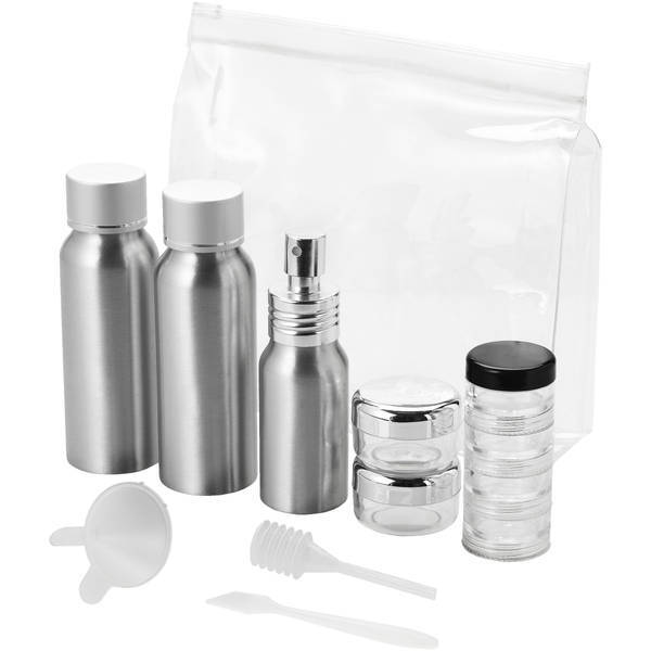 Bullet Frankfurt airline approved aluminium travel bottle set, imported from the UK