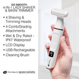 Rio Go Smooth 4-in-1 Lady Shaver imported from the UK