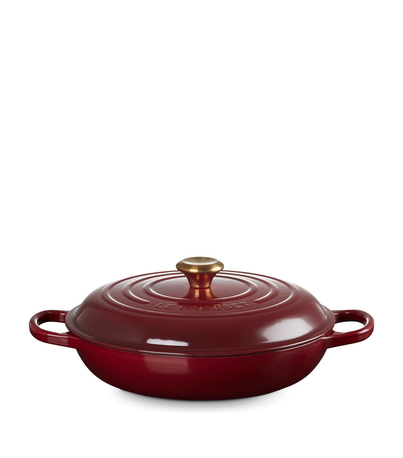 Le Creuset cast iron shallow casserole dish 30cm, UK version