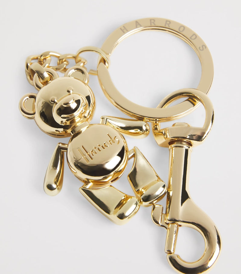 Harrods jointed bear keyring 15cm (British brand)