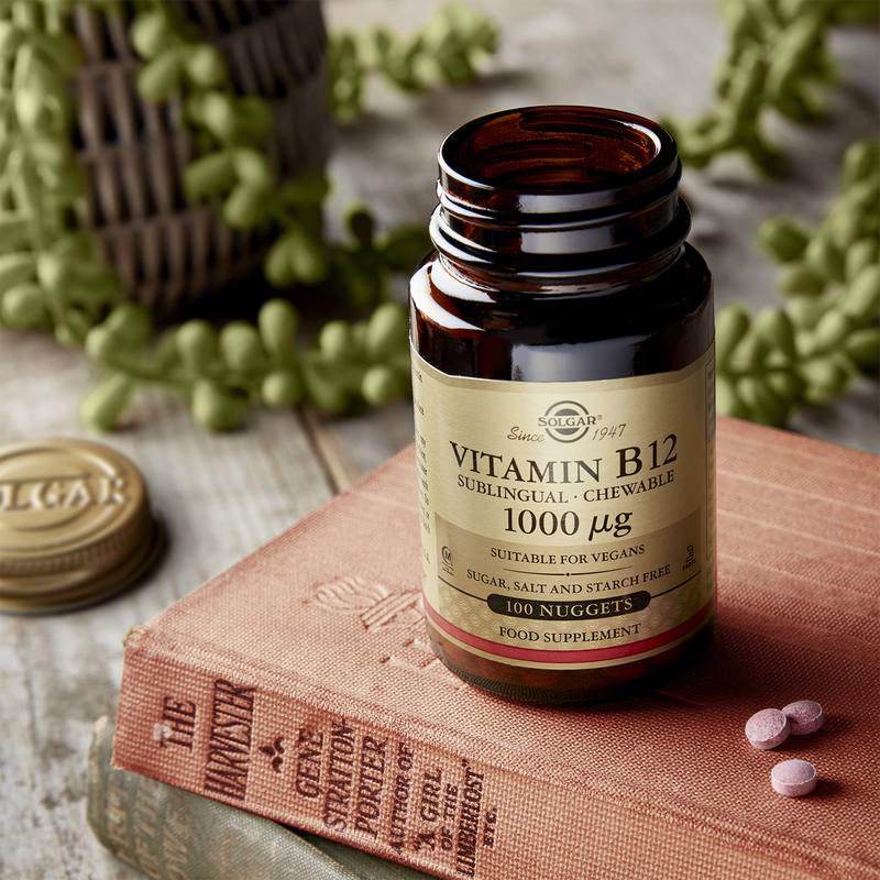 Solgar Vitamin B12 1000µg 100 Nuggets (British brand)