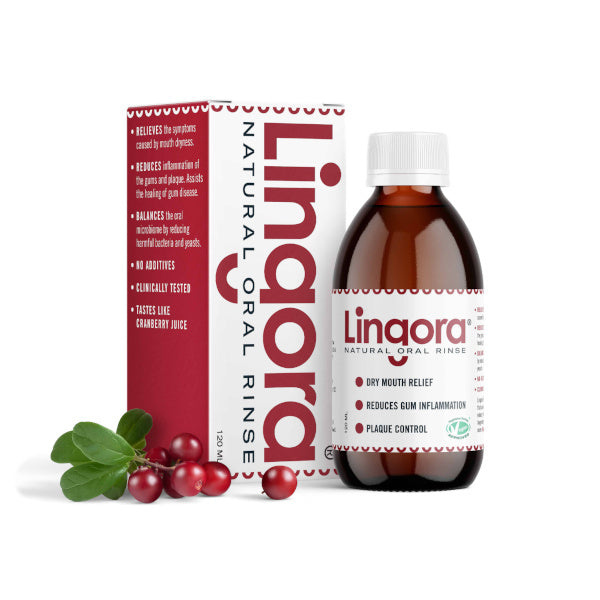 Lingora Natural Oral Rinse 120ml glass bottle, UK version