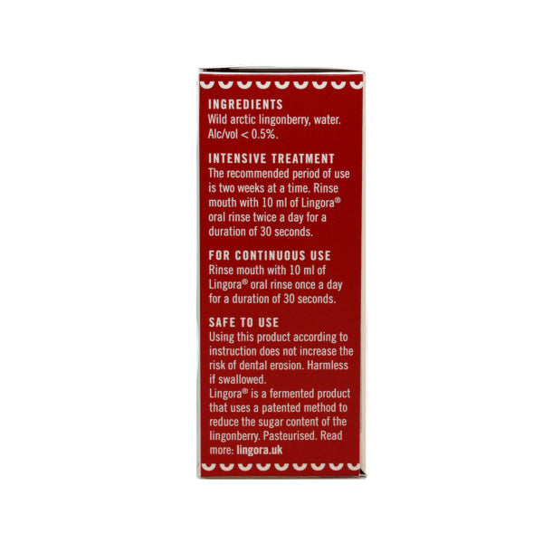Lingora Natural Oral Rinse 120ml glass bottle, UK version