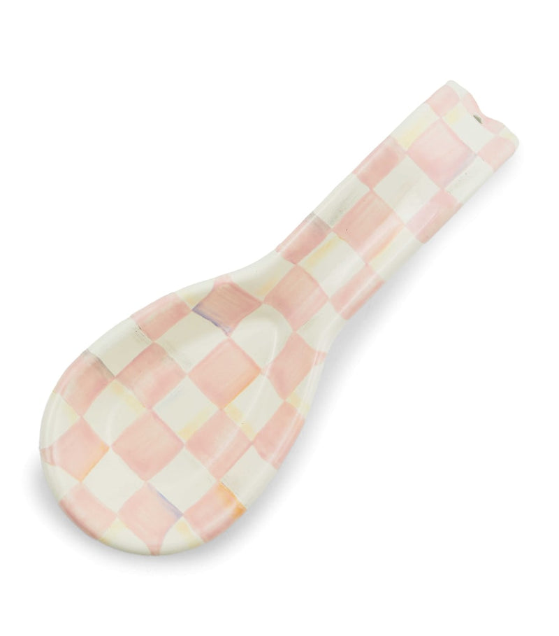 MacKenzie-Childs Rosy Check spoon rest (British brand)