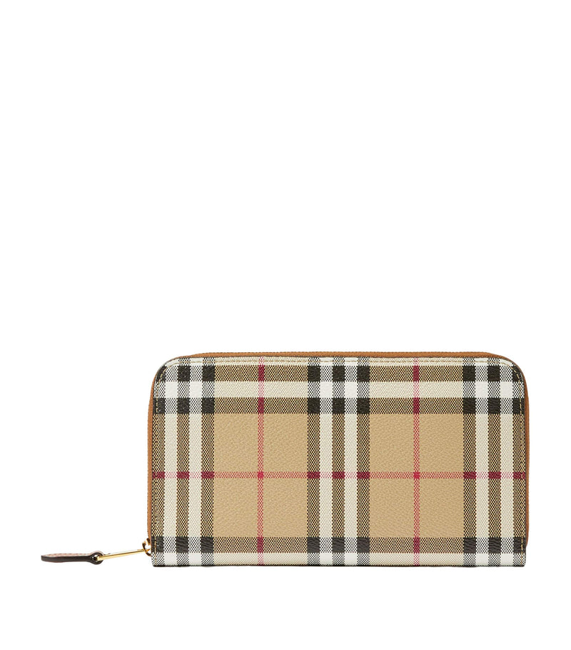 Burberry Check Zipped Wallet - British product