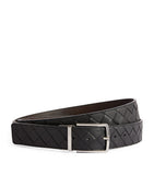 Bottega Veneta leather Intrecciato belt, imported from the UK