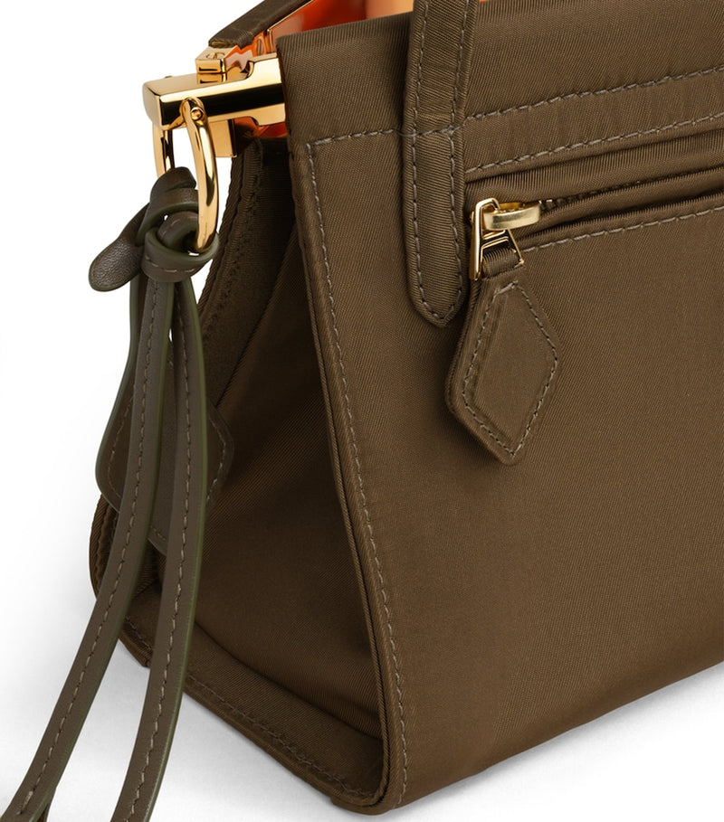 Alaïa Le Click East West shoulder bag nylon med - British product