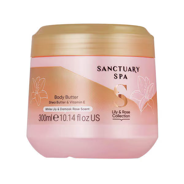 Sanctuary Spa Lily and Rose Body Butter moisturiser (British brand)