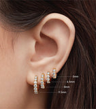 Maria Tash Diamond Eternity Hoop Earring 8mm (British brand)