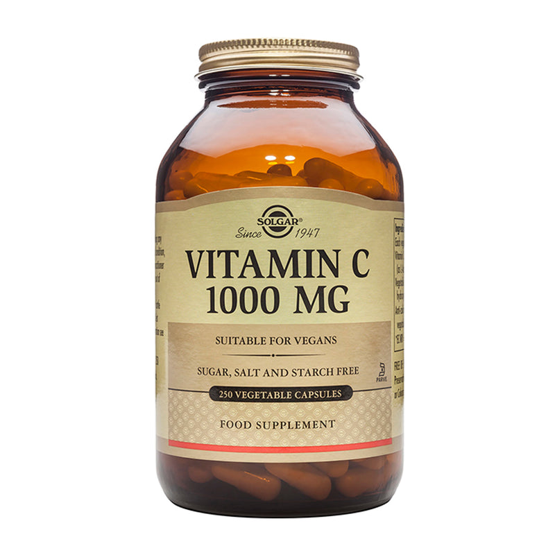 Solgar Vitamin C 1000mg 250 Vegi Capsules (British brand)