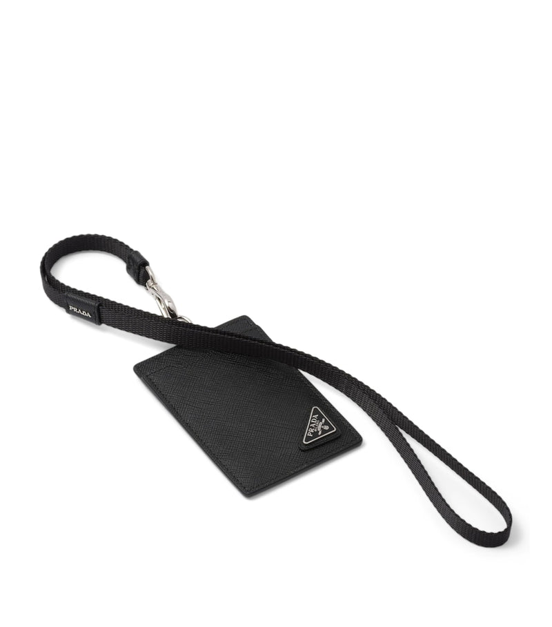 Prada Saffiano leather badge holder, imported from the UK
