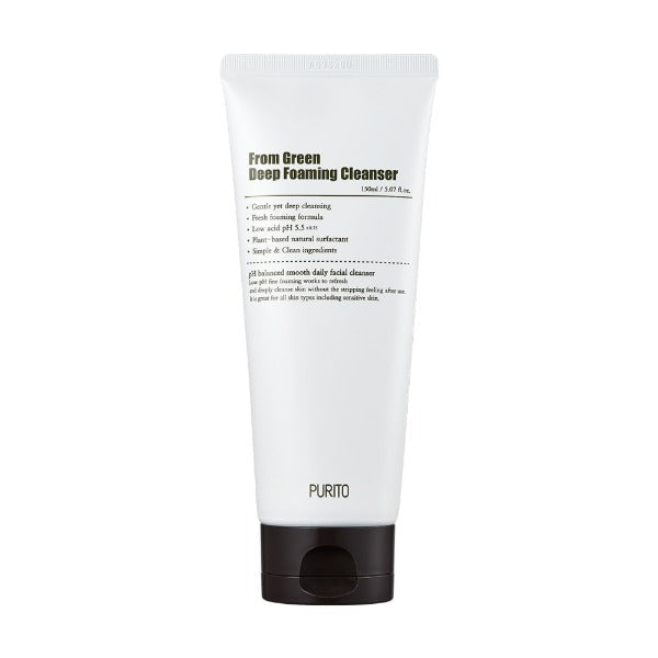 Purito From Green deep foaming cleanser 150ml, imported from the UK