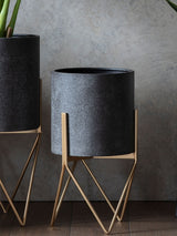 Next Gallery Home Grey Garden Hoven Metal Planter- Buy online at McGrocer