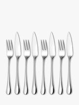 John Lewis Robert Welch Radford Bright Stainless Steel Fish Fork and Knife Set, 8 Piece- Buy online at McGrocer
